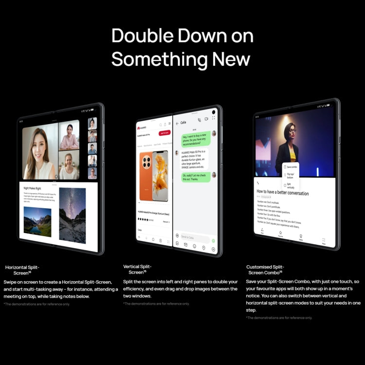Triple Cameras, Face ID & Side Fingerprint Identification, 5060mAh Battery, 7.85 inch + 6.4 inch Screen, HarmonyOS 3.1 Snapdragon 8+ 4G Octa Core up to 3.2GHz, Network: 4G, OTG, NFC, Not Support Google Play, 1TB Triple Cameras, Face ID & Side Fingerprint Identification, 5060mAh Battery, 7.85 inch + 6.4 inch Screen, HarmonyOS 3.1 Snapdragon 8+ 4G Octa Core up to 3.2GHz, Network: 4G, OTG, NFC, Not Support Google Play, 1TB